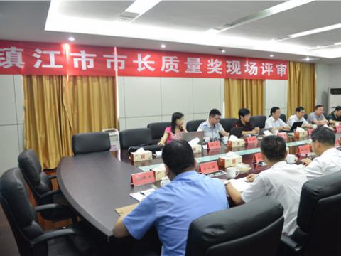 镇江市市长质量奖现场评审活动在尊龙凯时母线顺遂举行